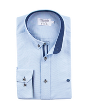 Mish Mash- Sky Regular Fit Summit Oxford Long Sleeve Shirt