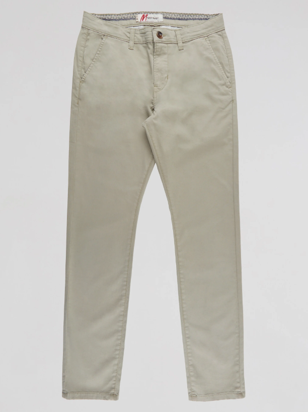 Mish Mash- Desert Sage Mid Stretch Bromley Slim Fit Chino Trouser