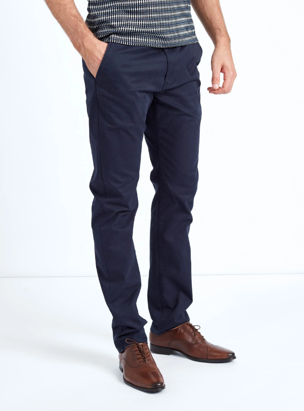 Mish Mash- Navy Mid Stretch Bromley Slim Fit Chino Trouser