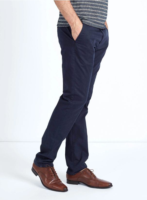 Mish Mash- Navy Mid Stretch Bromley Slim Fit Chino Trouser