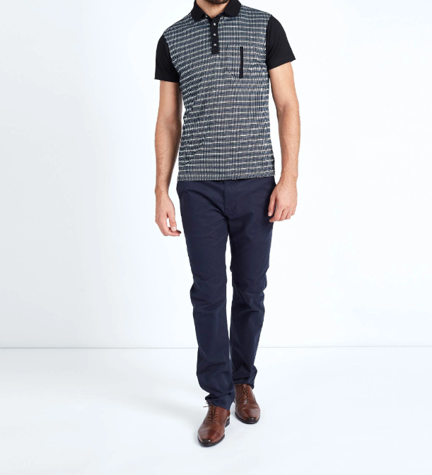 Mish Mash- Navy Mid Stretch Bromley Slim Fit Chino Trouser