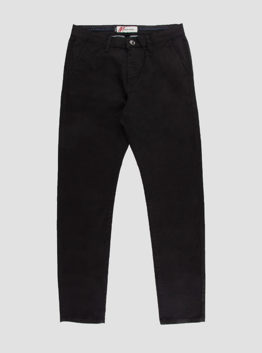 Mish Mash- Black Mid Stretch Bromley Tapered Fit Chino Trouser
