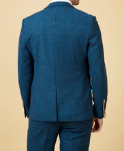 Marc Darcy- Dion Blue Check Tweed Blazer