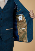 Marc Darcy- Dion Blue Check Tweed Blazer