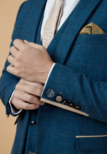 Marc Darcy- Dion Blue Check Tweed Blazer