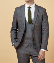 Marc Darcy- Jenson Grey Check Blazer