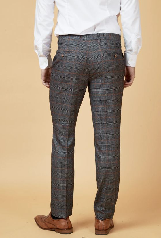 Marc Darcy- Jenson Grey Check Trouser