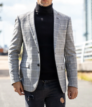 Marc Darcy- Ross Grey Check Blazer