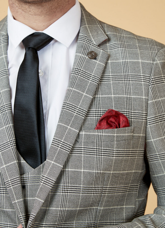 Marc Darcy- Ross Grey Check Blazer