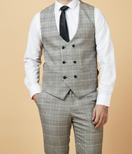 Marc Darcy- Ross Grey Check Waistcoat
