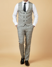 Marc Darcy- Ross Grey Check Waistcoat