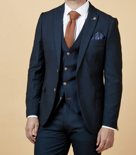 Marc Darcy- Max Navy Blazer With Contrast Buttons