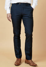 Marc Darcy- Max Navy Trousers With Contrast Buttons