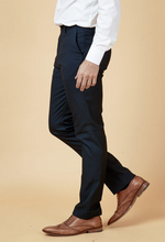 Marc Darcy- Max Navy Trousers With Contrast Buttons