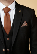 Marc Darcy- Max Black Blazer With Contrast Buttons