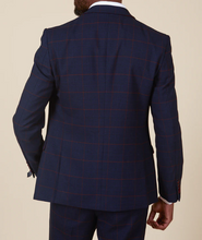Marc Darcy- Edinson Navy/Wine Check Blazer