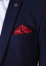 Marc Darcy- Edinson Navy/Wine Check Blazer