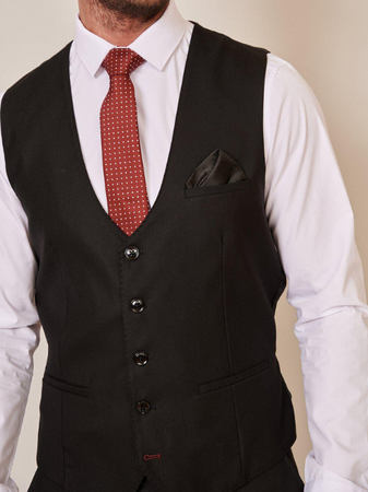 Marc Darcy- Danny Black Waistcoat