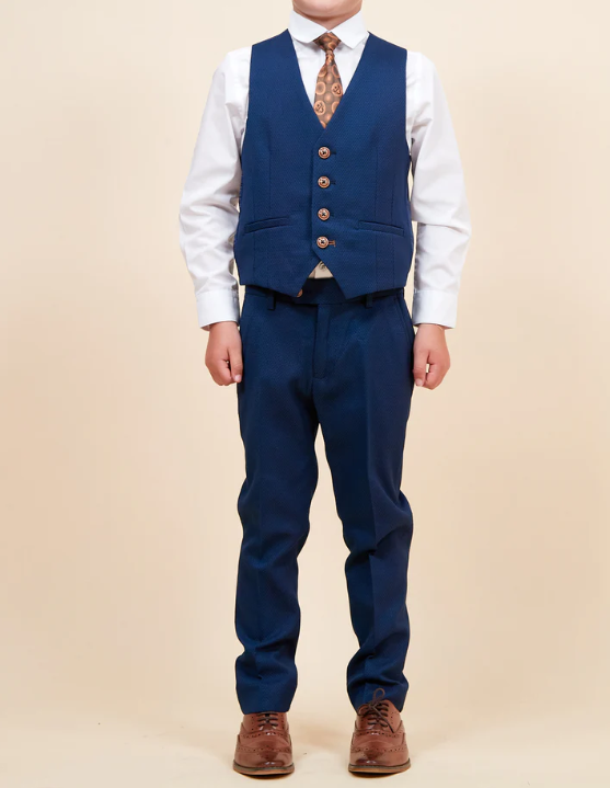 Marc Darcy- Children's Max Royal Blue Three Piece Suit