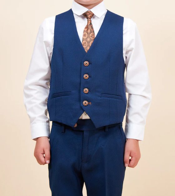 Marc Darcy- Children's Max Royal Blue Three Piece Suit