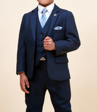 Marc Darcy- Children's Callum Blue Three Piece Suit
