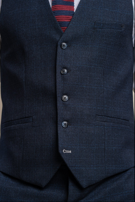 House of Cavani- Caridi Navy Waistcoat