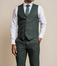 House of Cavani- Caridi Olive Waistcoat