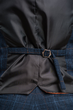 House of Cavani- Cody Blue Check Waistcoat