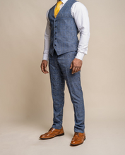 House of Cavani- Phantom Blue Waistcoat