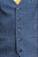 House of Cavani- Phantom Blue Waistcoat