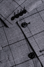 House of Cavani- Ghost Grey/Black Tweed Check Blazer