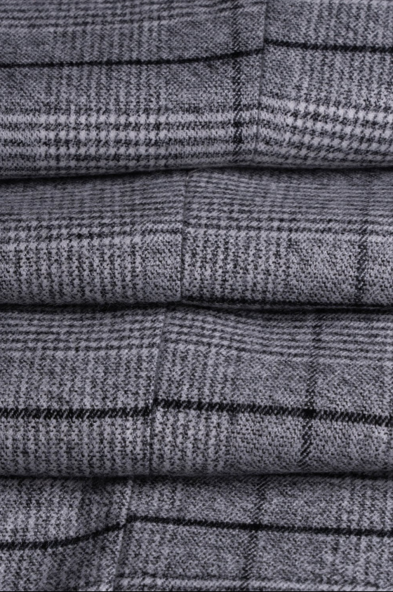 House of Cavani- Ghost Grey/Black Tweed Check Trouser