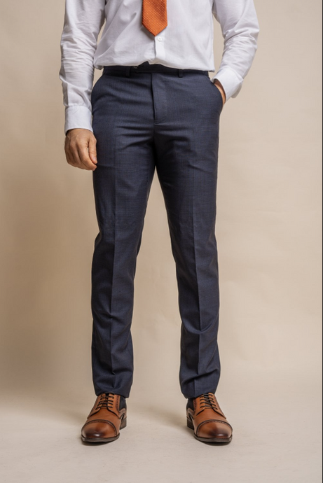 House of Cavani- Seeba Navy Slim Fit Trouser