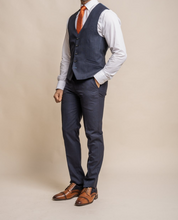 House of Cavani- Seeba Navy Waistcoat