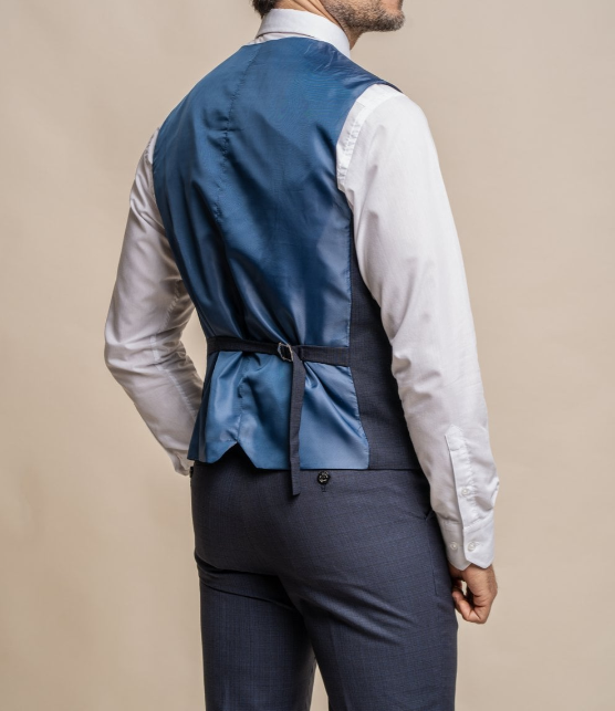 House of Cavani- Seeba Navy Waistcoat