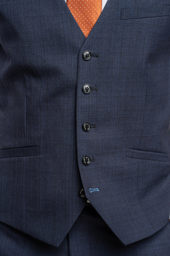 House of Cavani- Seeba Navy Waistcoat