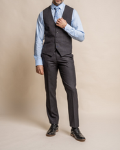 House of Cavani- Seeba Graphite Waistcoat