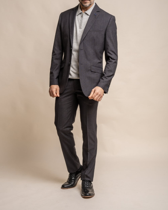 House of Cavani- Seeba Graphite Blazer