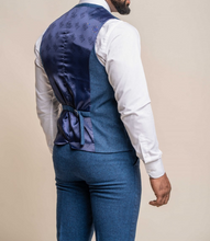 House of Cavani - Orson Blue Tweed Waistcoat