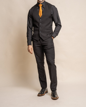 House of Cavani- Marco Black Waistcoat
