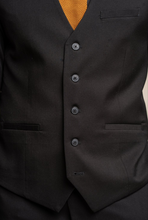 House of Cavani- Marco Black Waistcoat