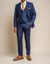 House of Cavani- Jefferson Navy Slim Fit Blazer