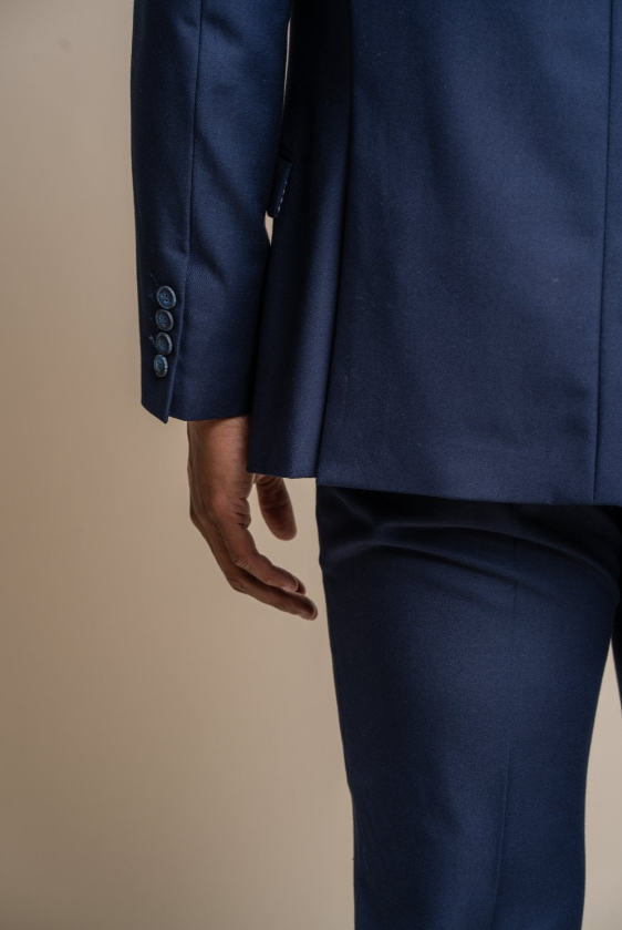 House of Cavani- Jefferson Navy Slim Fit Blazer