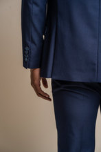 House of Cavani- Jefferson Navy Slim Fit Blazer