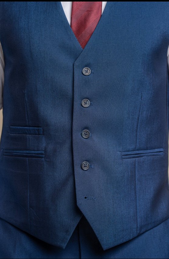 House of Cavani- Ford Blue Waistcoat