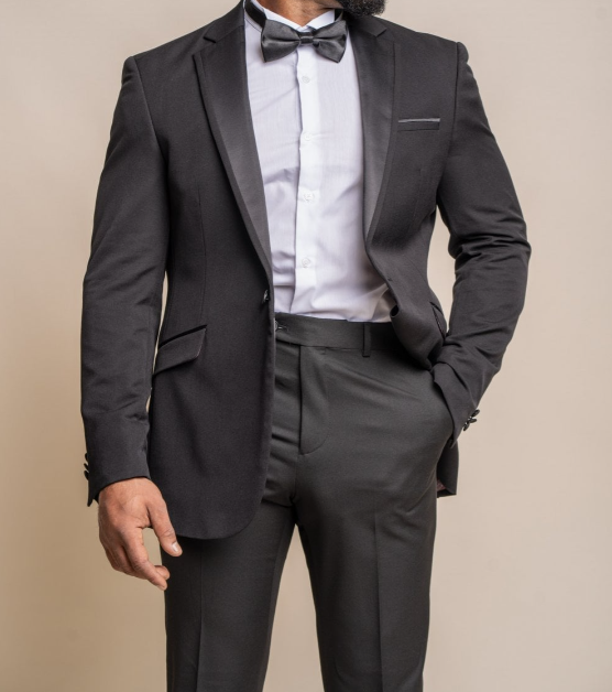House of Cavani- Black Tux Blazer