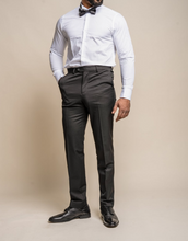House of Cavani- Black Tuxedo Trouser