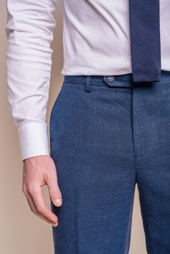 House of Cavani- Miami Blue Slim Fit Trouser