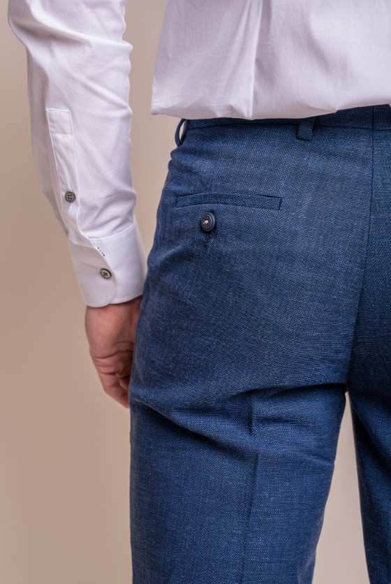 House of Cavani- Miami Blue Slim Fit Trouser