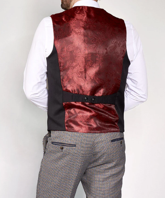 Marc Darcy- Kelly Black Single Breasted Waistcoat